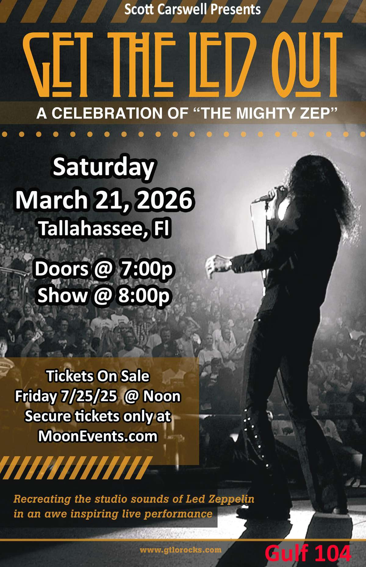 An Evening with Get The Led Out – Moon Events